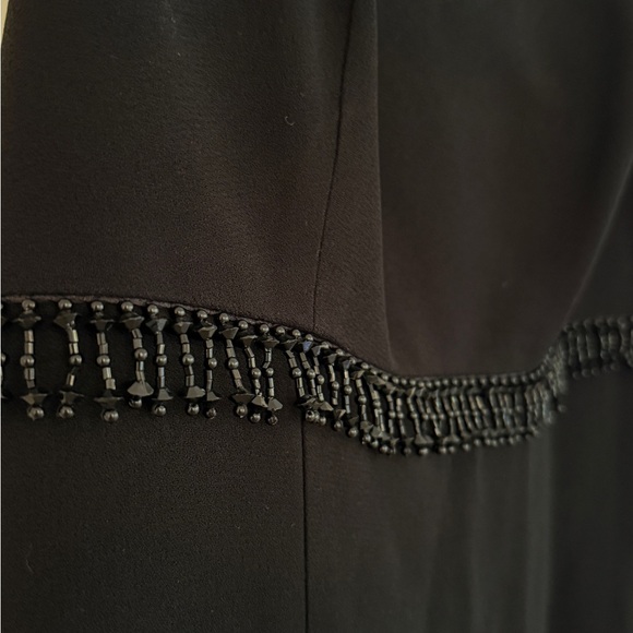 Vintage 90s Linda Allard for Ellen Tracy Black Beaded Dress - Picture 2 of 3